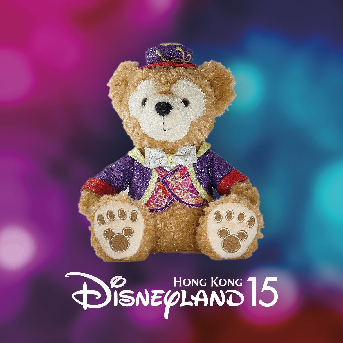 香港迪士尼乐园15周年 grand celebration duffy12吋毛公仔